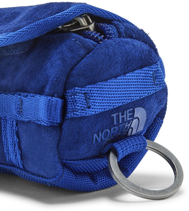 Supreme x The North Face Suede Base Camp Duffle Keychain Blue