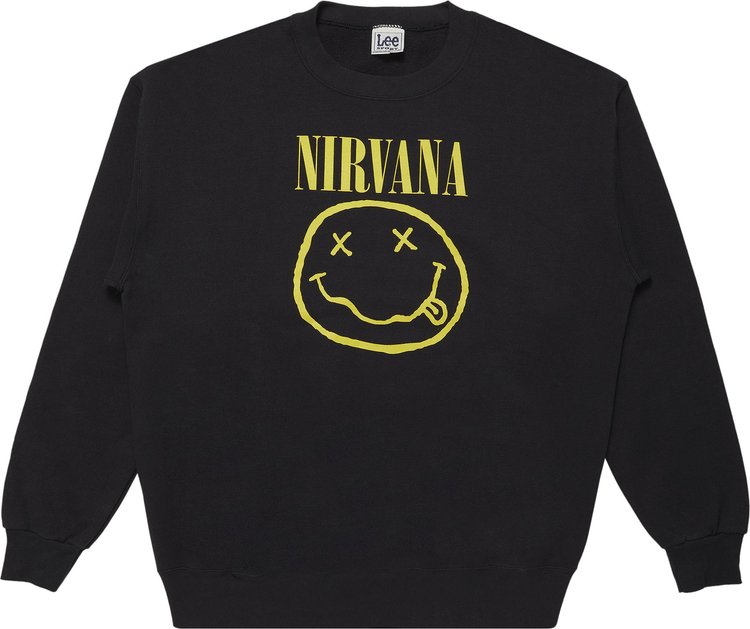Vintage Nirvana Smiley Face Crewneck Sweatshirt 'Black'