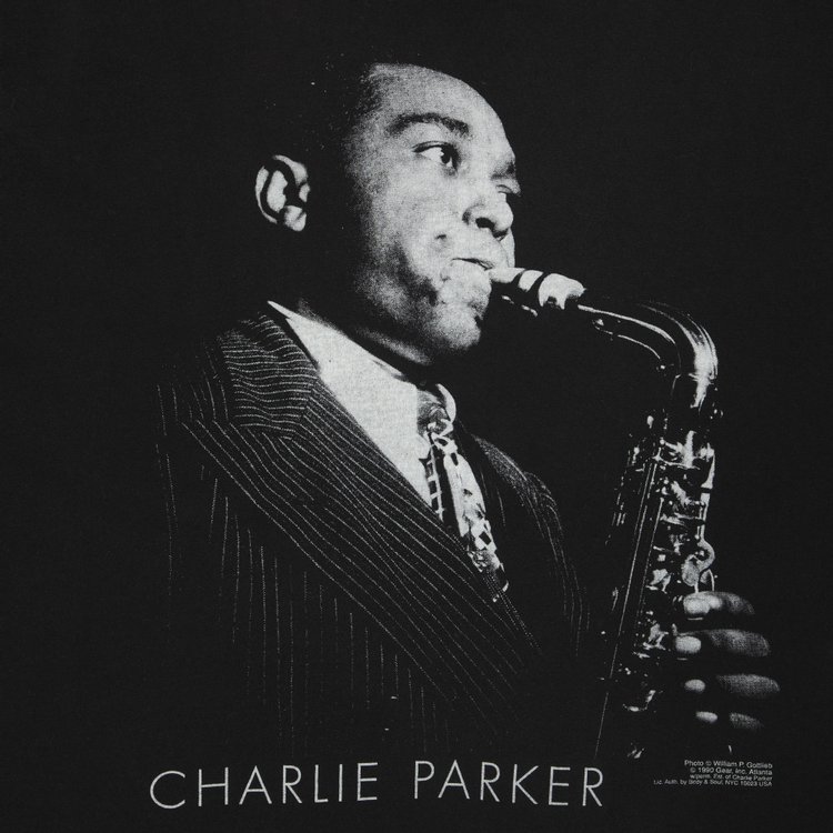 Vintage Charlie Parker T Shirt Black