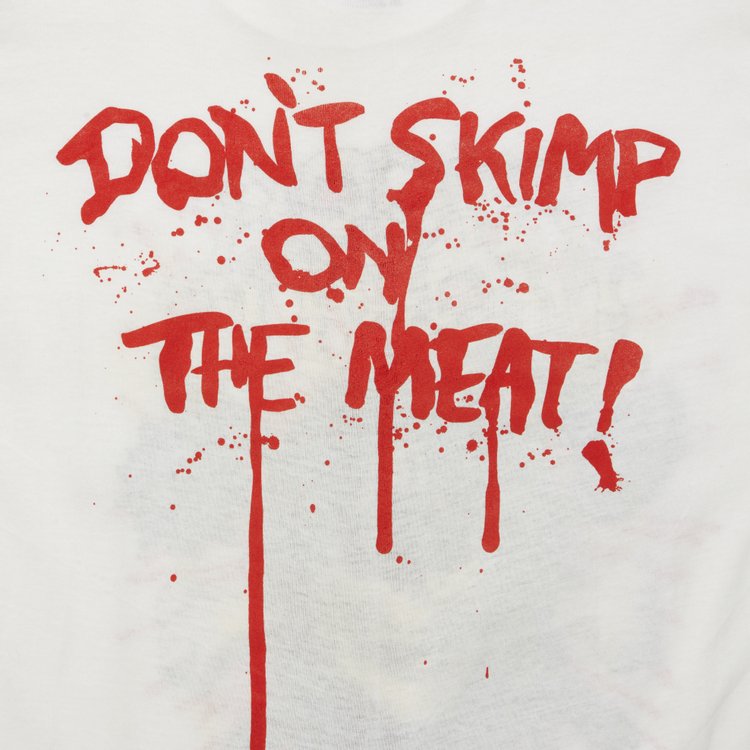 Vintage Rigor Mortis Dont Skimp On The Meat T Shirt White