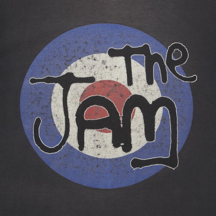 Vintage The Jam Mod Target T Shirt Faded Black