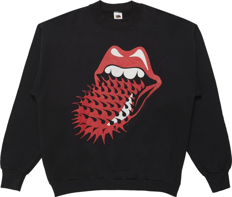 Vintage Rolling Stones Voodoo Lounge Crewneck Sweatshirt Black