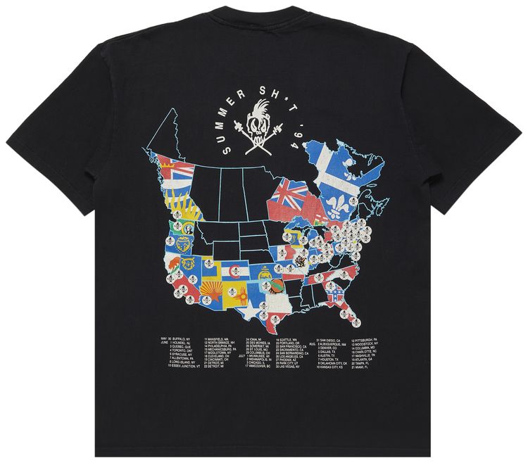 Vintage Metallica Summer Shit Tour T Shirt Black