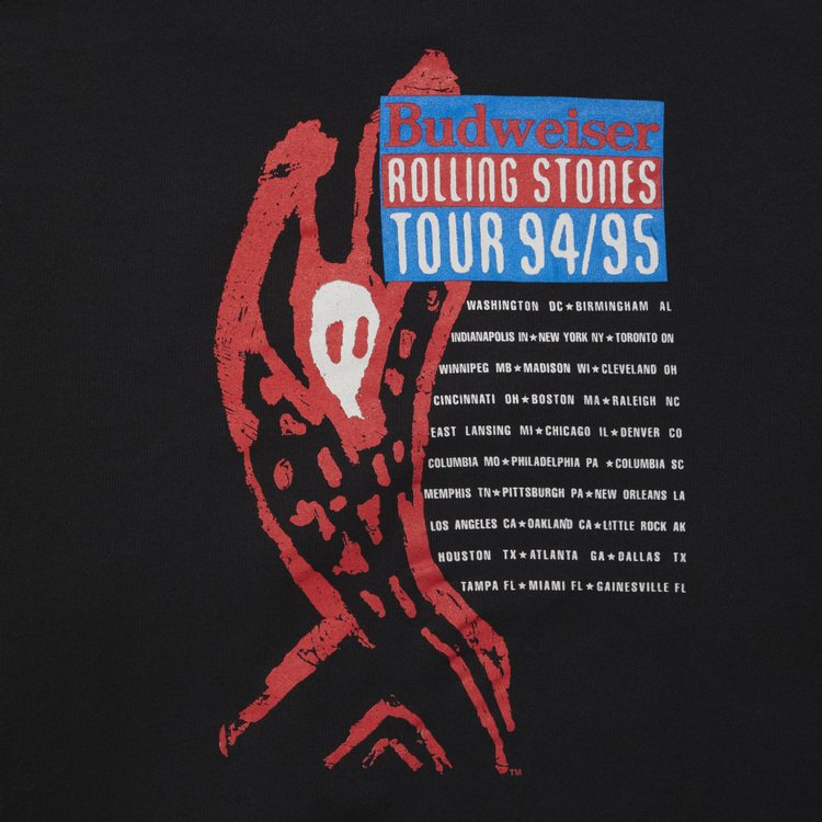 Vintage Rolling Stones Voodoo Lounge Crewneck Sweatshirt Black