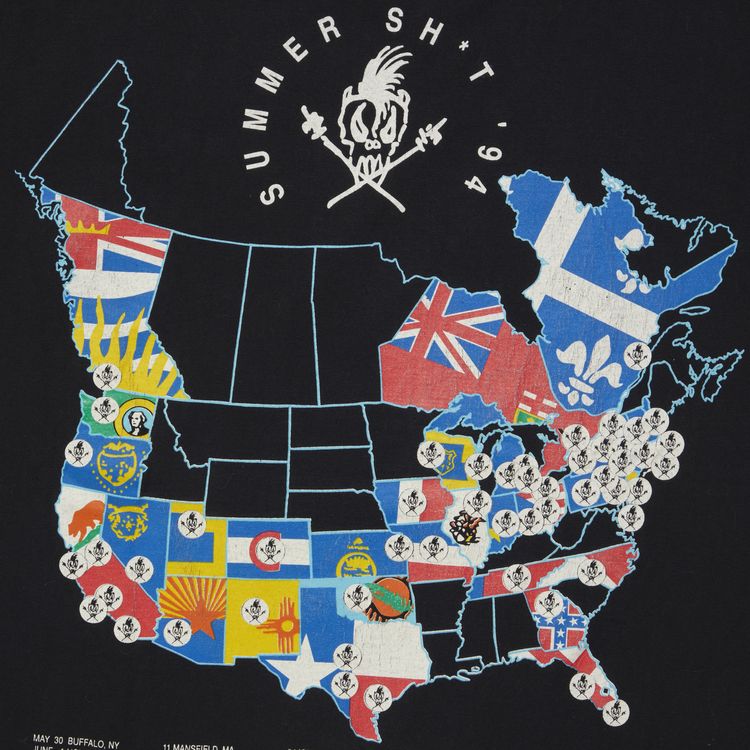 Vintage Metallica Summer Shit Tour T Shirt Black