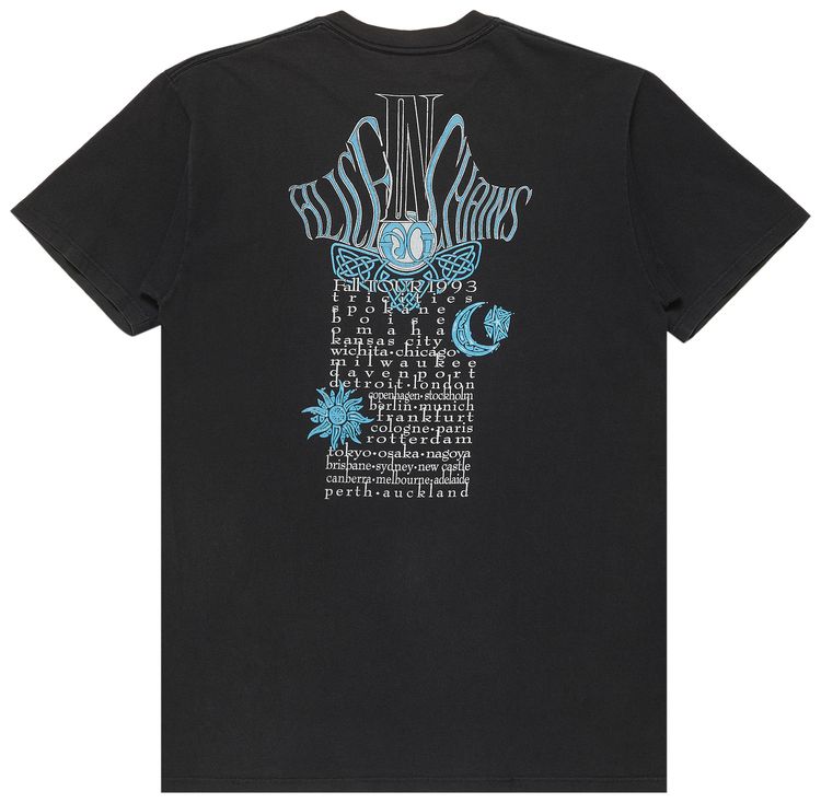 Vintage Alice In Chains 1993 Tour T Shirt Black