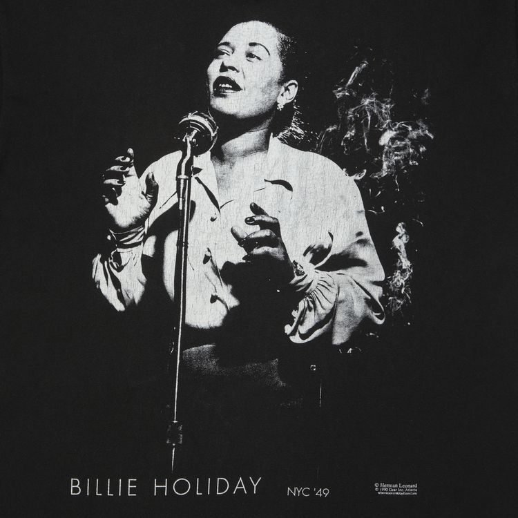 Vintage Billie Holiday NYC 49 Hoodie Black