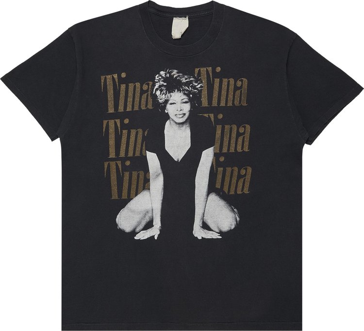 Vintage Tina Turner Wildest Dream Tour T Shirt Black