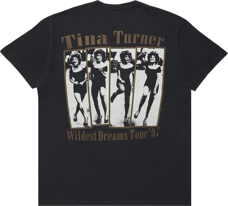 Vintage Tina Turner Wildest Dream Tour T Shirt Black