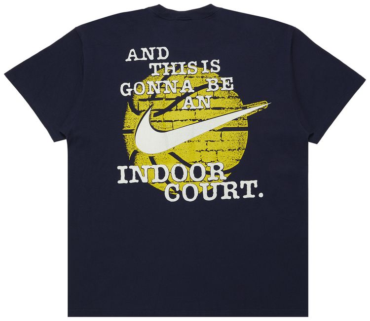 Vintage Nike Keep Shootin Bricks T Shirt Blue