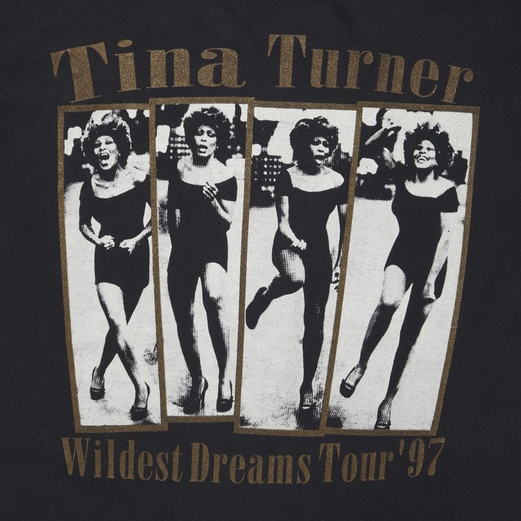 Vintage Tina Turner Wildest Dream Tour T Shirt Black