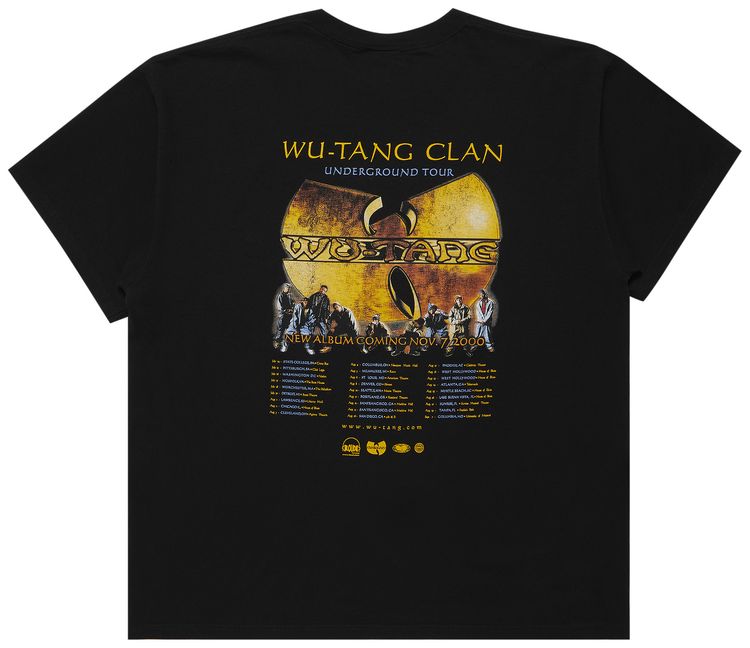 Vintage Wu Tang Clan Underground Tour T Shirt Black