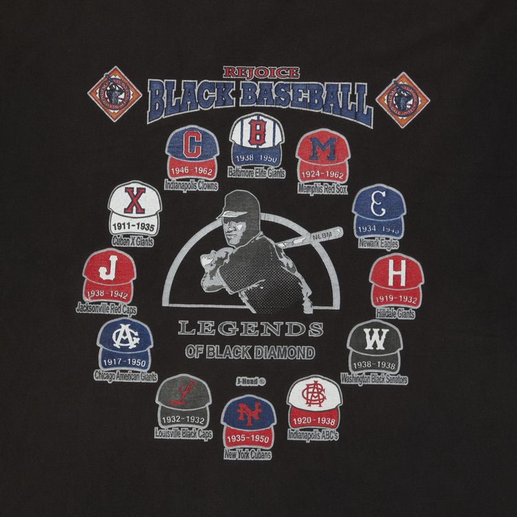 Vintage Negro League Baseball T Shirt Black