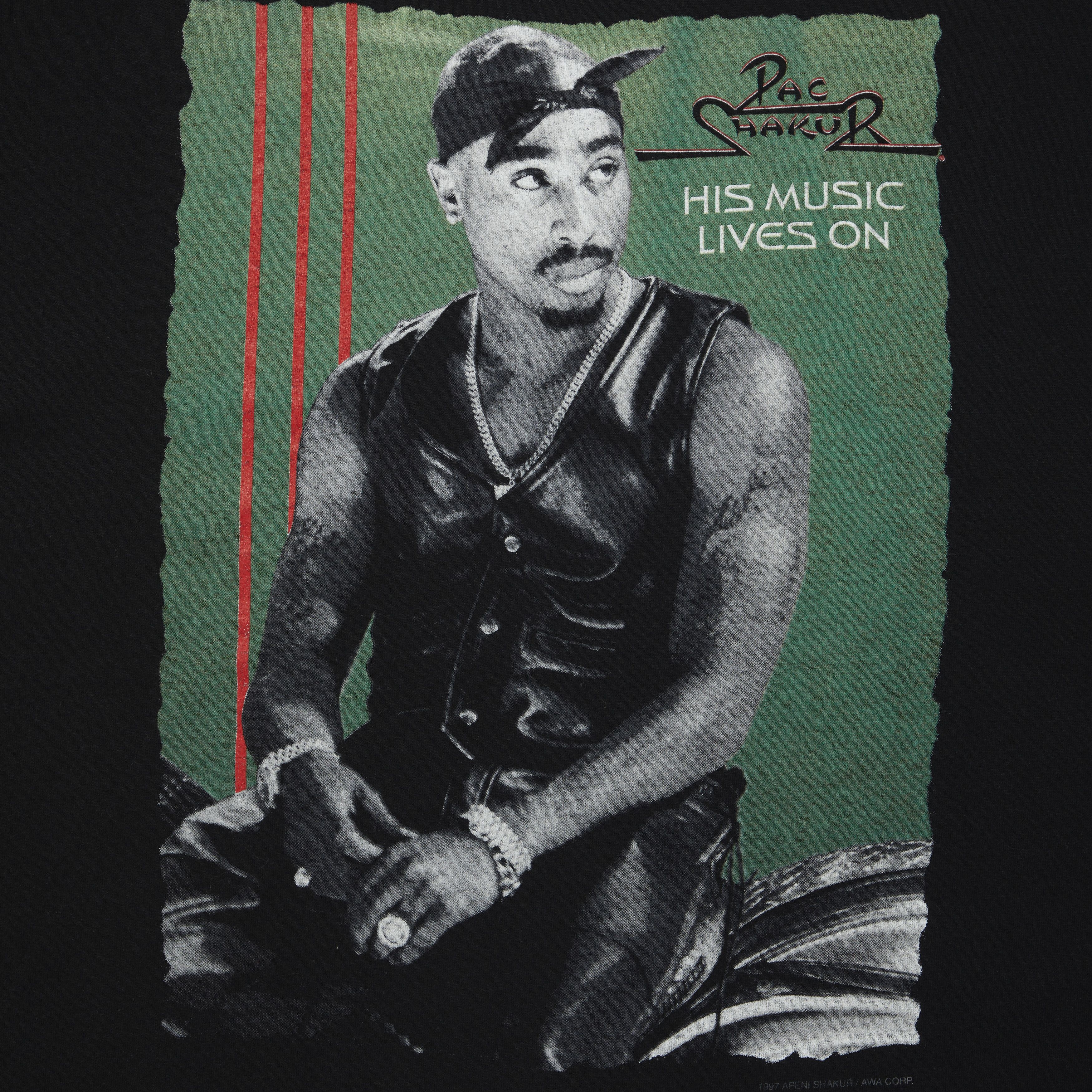 2PAC 90s vintage HIS MUSIC LIVES ON tシャツ Vintage 1997 Tupac Shakur His Music Lives On Rap Tee | eBay