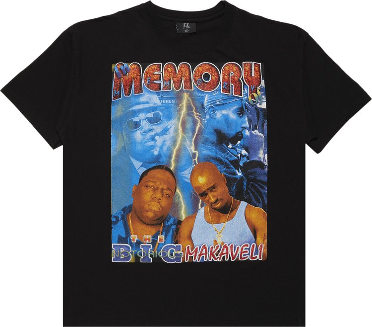 Vintage Biggie & Tupac Please Stop The Violence T-Shirt 'Black'