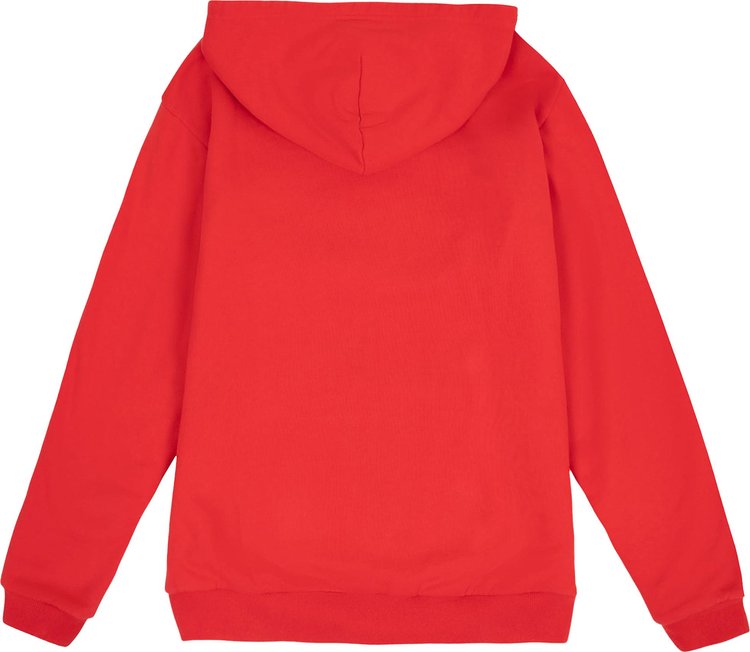 GOLF WANG Thermal Lined Zip Hoodie Red