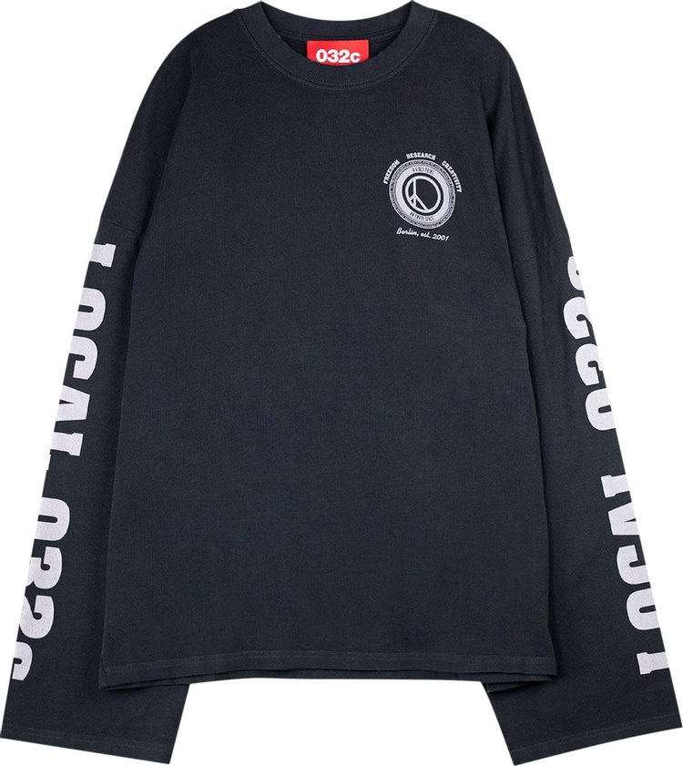 032C Repetition Local Boxy Long-Sleeve 'Faded Black'