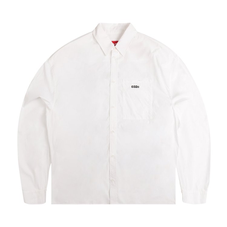 032C Drop Button Up Shirt White