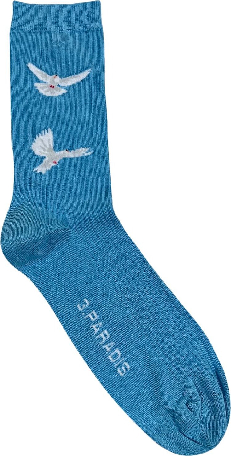 3.PARADIS Freedom Dove Socks 'Blue'