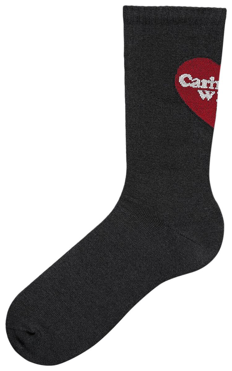 Carhartt WIP Heart Socks Black