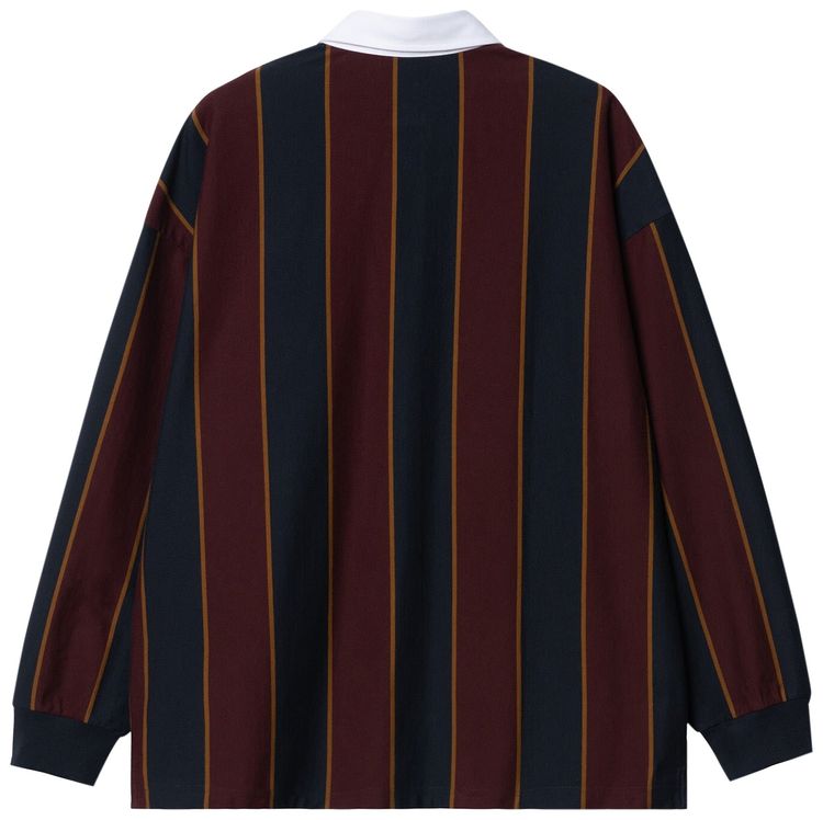 Carhartt WIP Long Sleeve Ruben Rugby Shirt Ruben StripeDark Navy