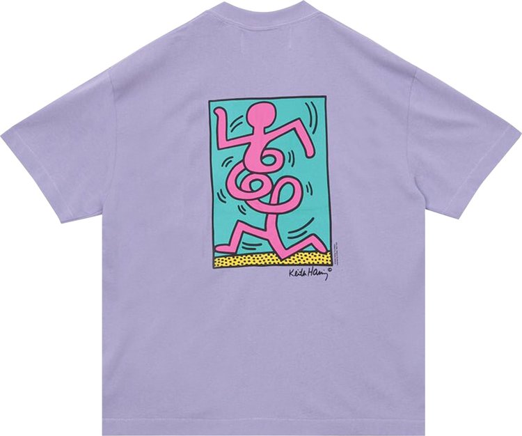 Jungles x Keith Haring Pink Man Tee Purple