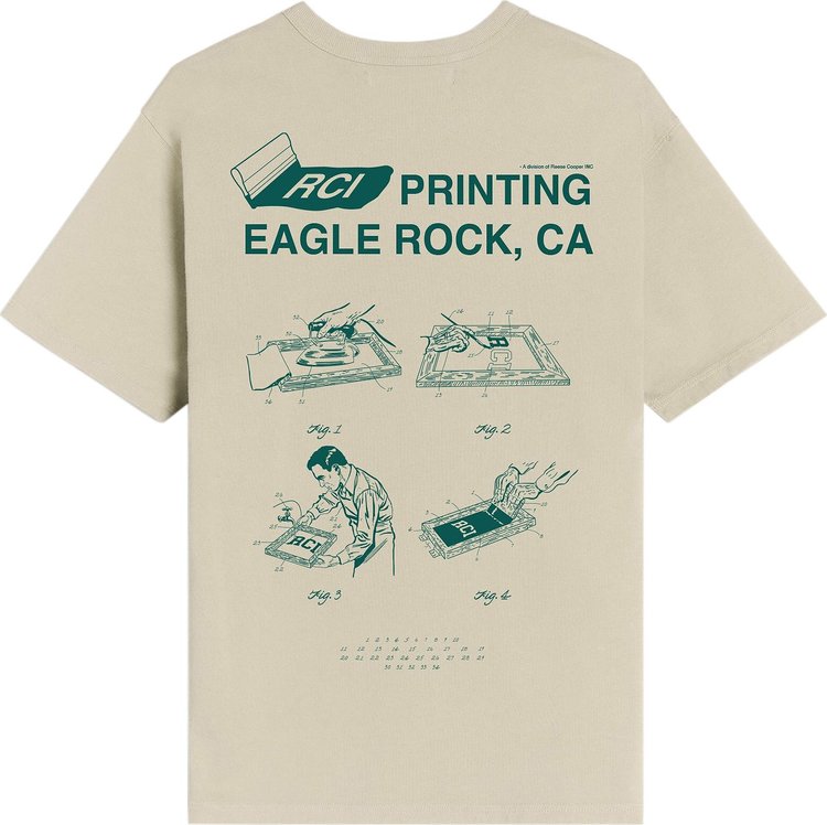 Reese Cooper RCI Printing T Shirt Khaki