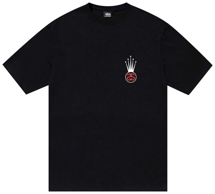 Stussy Crown Link Tee Black