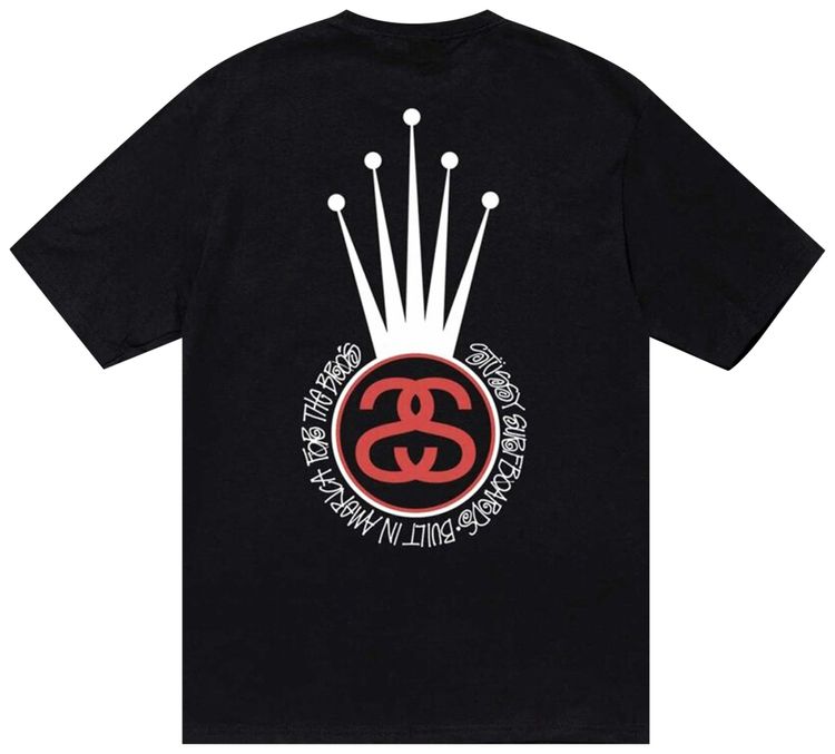 Stussy Crown Link Tee Black
