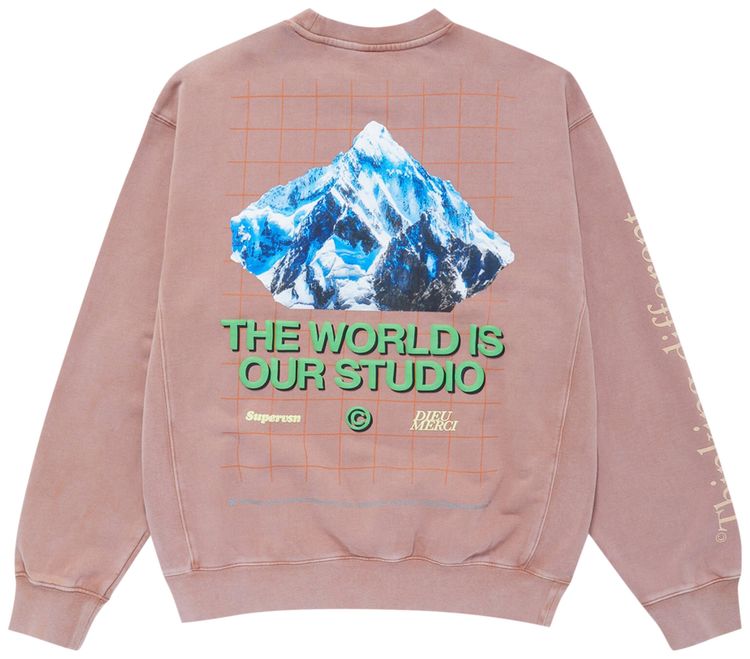 Supervsn Mountain Top Crewneck Mauve