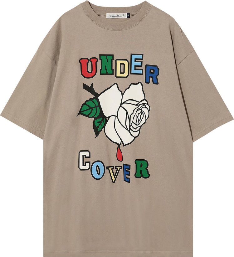 Undercover Rose Logo T-Shirt 'Beige'