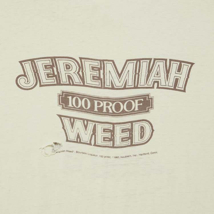 Vintage Jeremiah Weed T Shirt Faded Brown