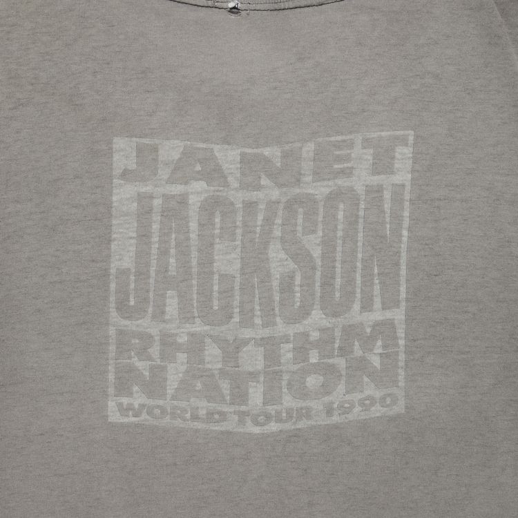 Vintage Janet Jackson Rhythm Nation Tour T shirt Faded Black