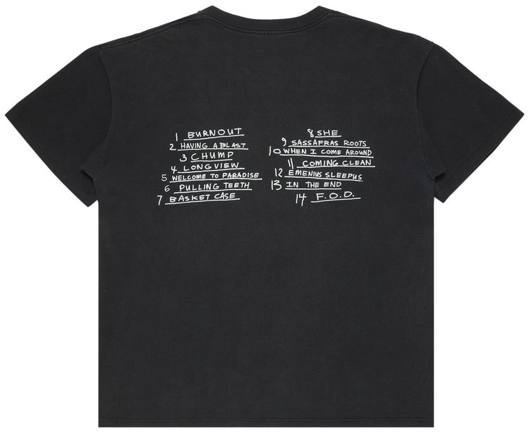 Vintage Green Day Dookie T Shirt Black