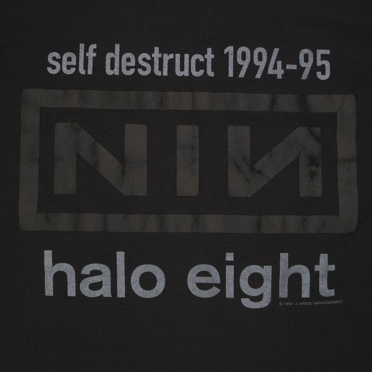 Vintage Nine Inch Nails All The Pigs T Shirt Faded Black