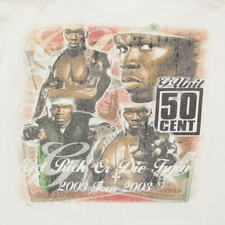 Vintage 50 Cent Get Rich Or Die Tryin Tour T Shirt White