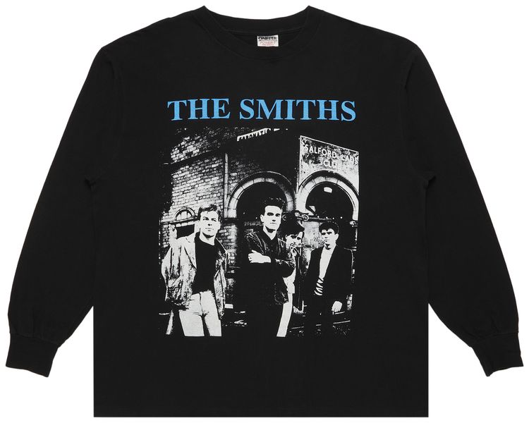 Vintage The Smiths Salford Lads Club T Shirt Black