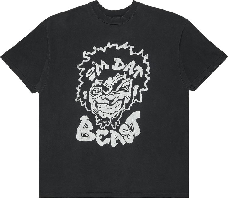 Vintage I'm Dat Beast T-Shirt 'Faded Black'