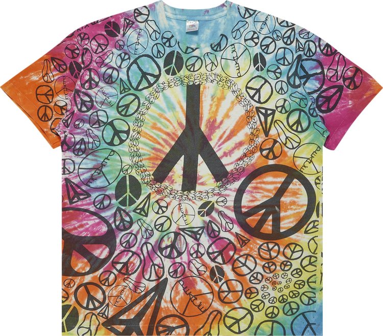 Vintage Peace Sign T-Shirt 'Multicolor/Tie-Dye'