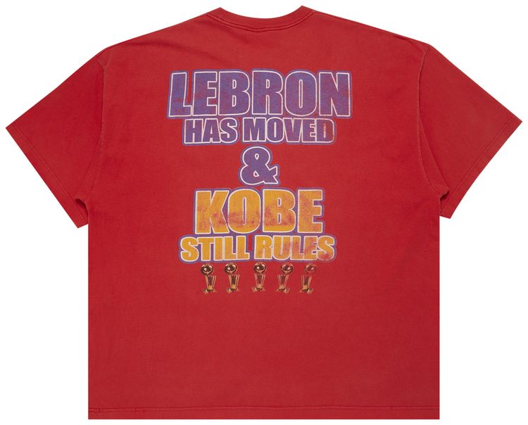 Kobe Bryant Black Mamba T Shirt Red