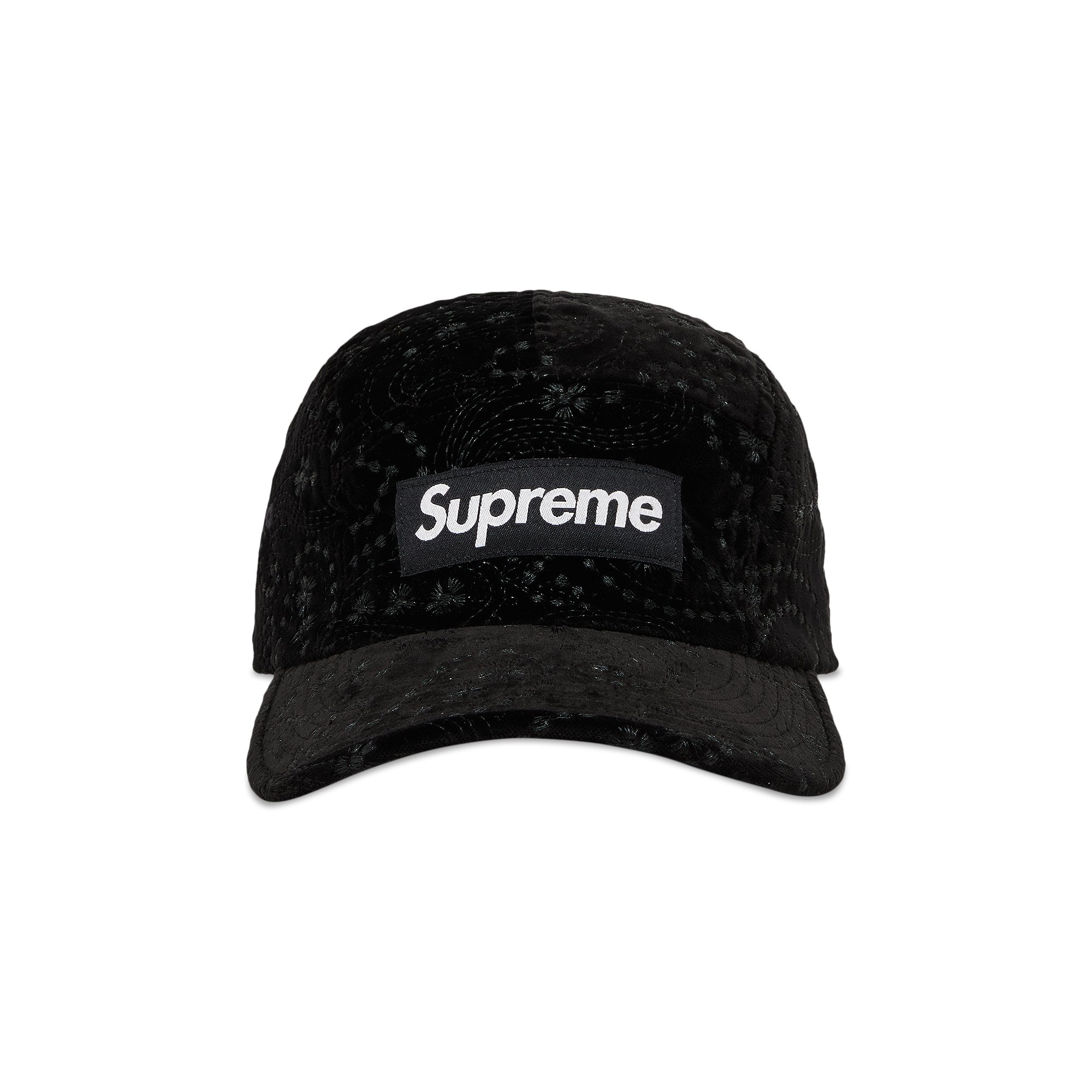 Buy Supreme Velvet Paisley Camp Cap 'Black' - FW23H111 BLACK | GOAT