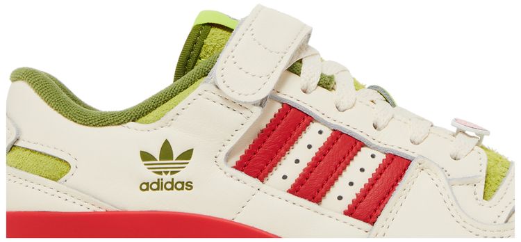 Dr Seuss x adidas Forum Low J The Grinch   Cream White