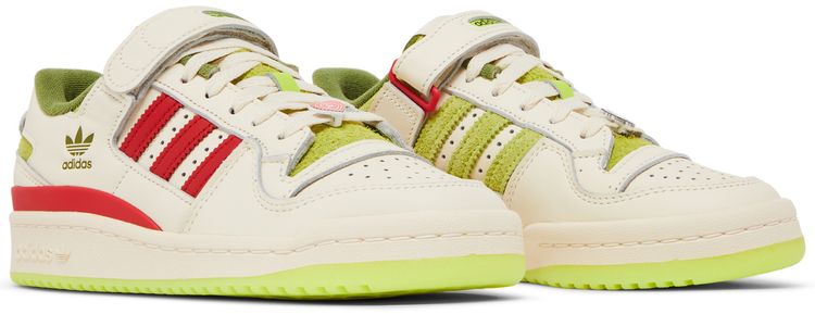 Dr Seuss x adidas Forum Low J The Grinch   Cream White