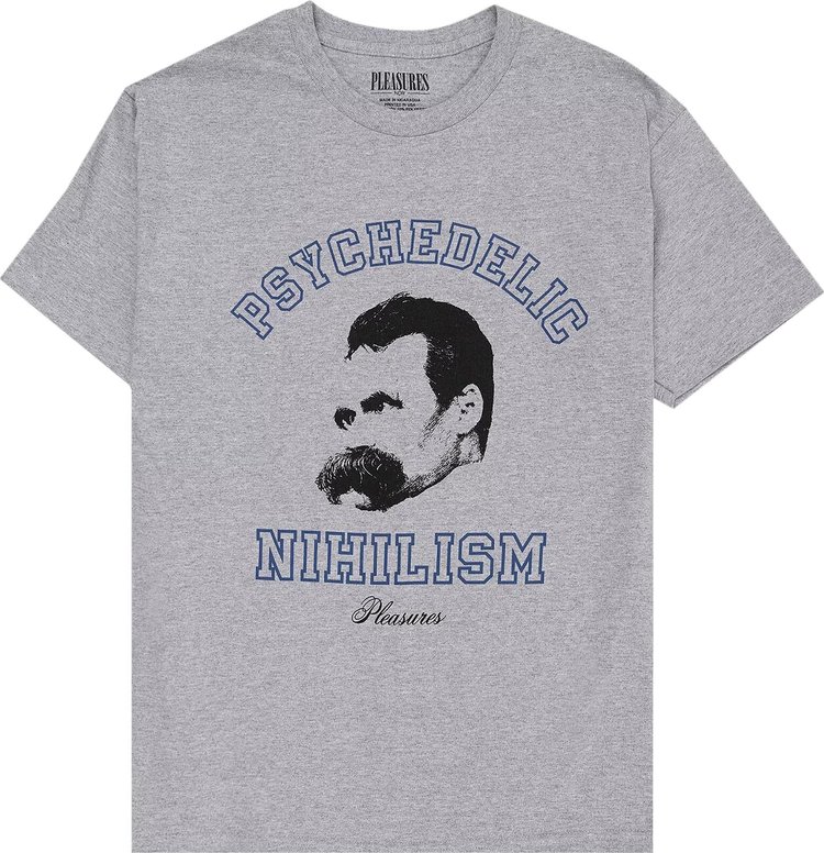 Pleasures Psychedelic Nihilism T-Shirt 'Heather Grey'
