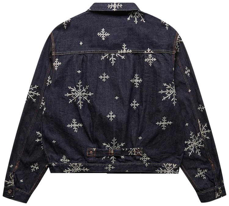 Kapital 14 Oz Denim Snow Embroidery 1st JKT Indigo