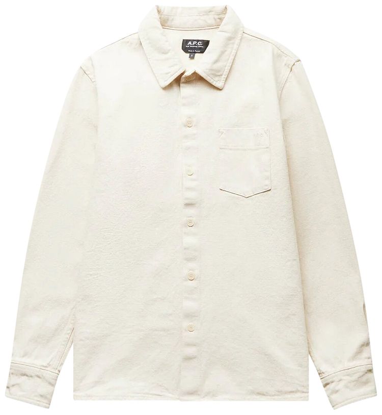 APC Surchemise Victorio Button Up Ecru