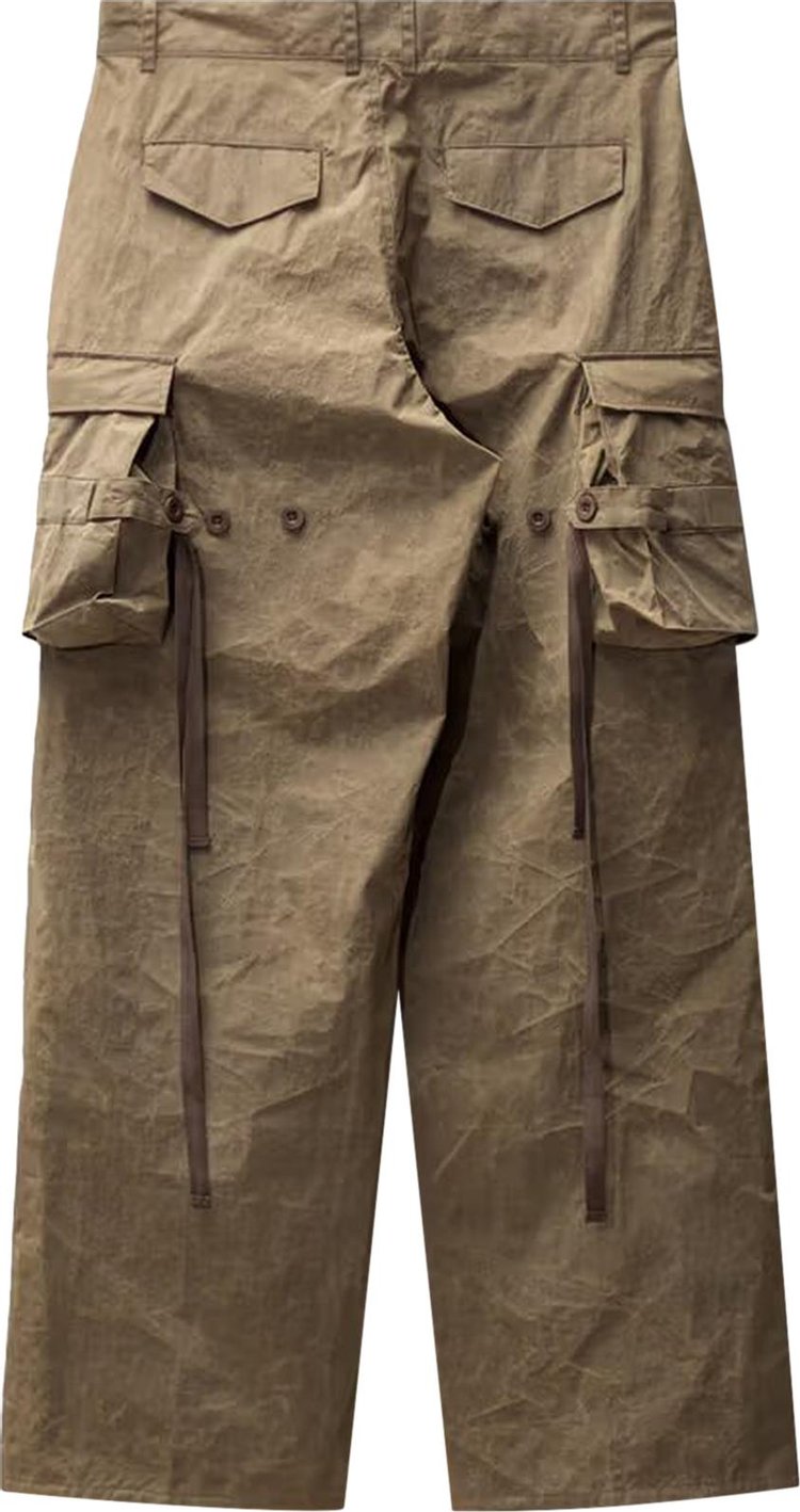 Andersson Bell Fatani Crack Cargo Pants Khaki