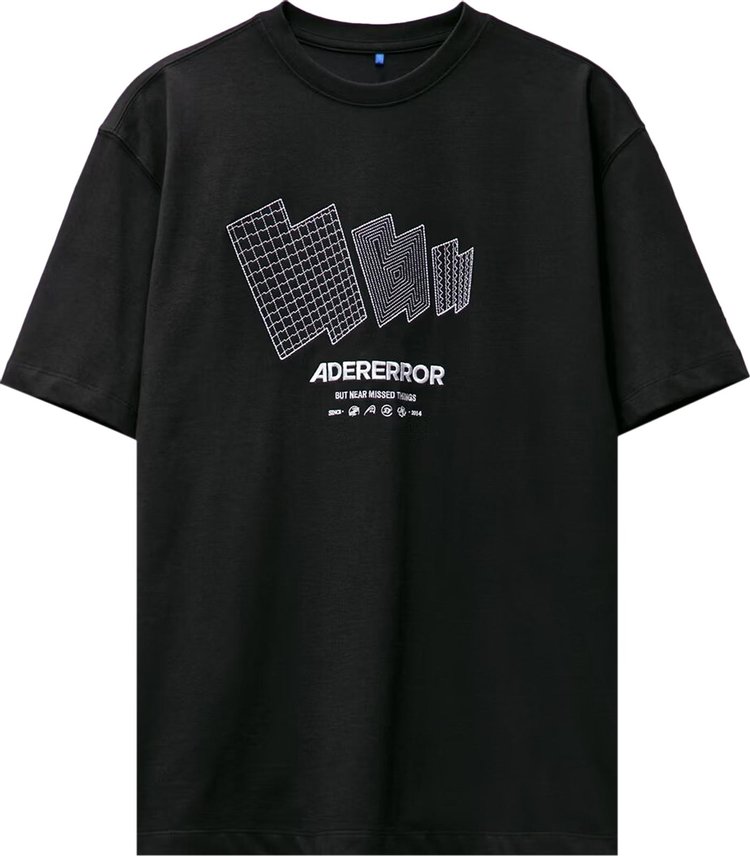 Ader Error Tetris T-Shirt 'Black'