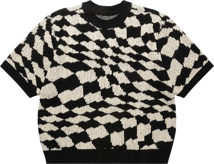 Ader Error Wave Knit Sweater Black