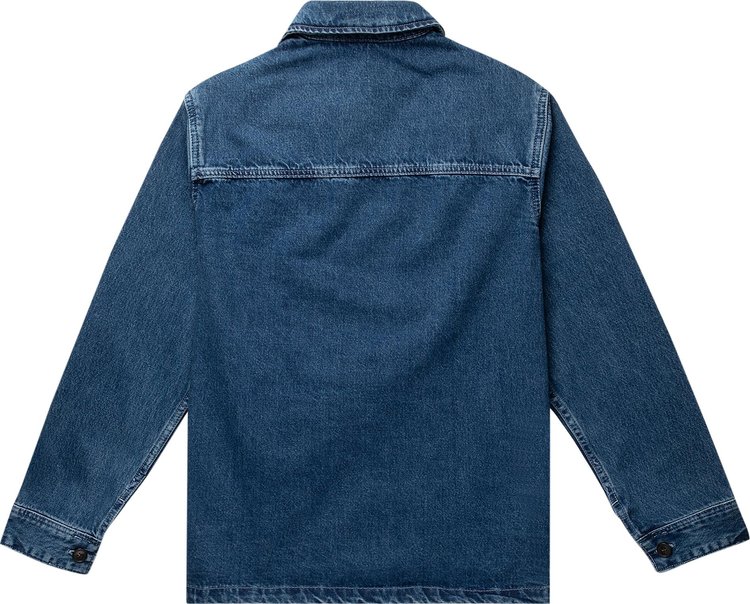 APC Antonio Logo Blouson Washed Indigo